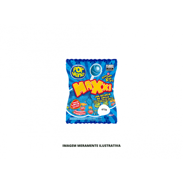 PIRULITO - RICLAN - 672g POP MANIA MAXXI FRAMBOESA